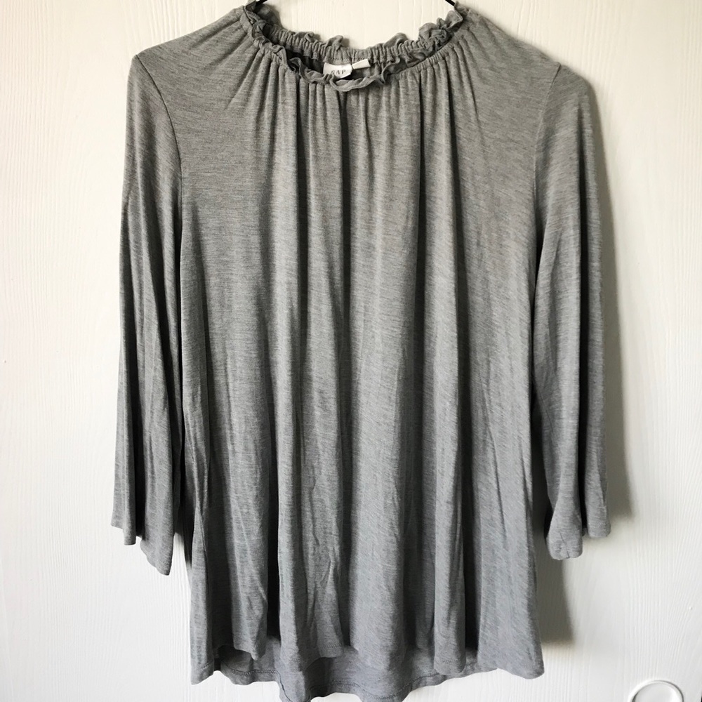 Gap Grey Mock neck Shirt